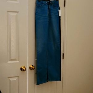Pacsun 90's Boyfriend jeans.  Blue in the front and black in the back. Size 22